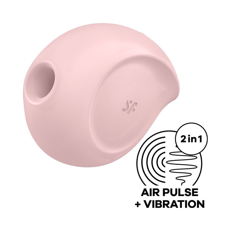 Satisfyer - sugar rush - pink clitoral suction stimulator - Product side view  | Flirty Bay